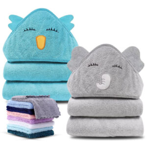 Cute Castle Bamboo Hooded Baby Towel